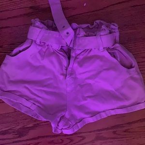 pink pacsun shorts | have a buckle belt |